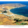 Veduta aerea dell'insediamento archeologico di Poliochni sull'isola di Lemno, Grecia.